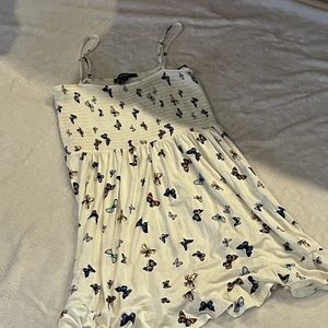 White butterfly dress